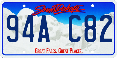 SD license plate 94AC82