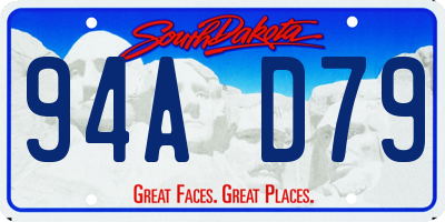SD license plate 94AD79