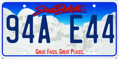 SD license plate 94AE44