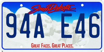 SD license plate 94AE46