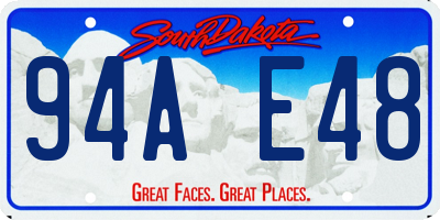 SD license plate 94AE48