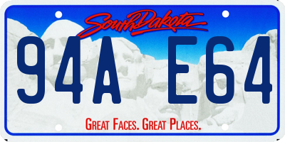 SD license plate 94AE64