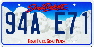 SD license plate 94AE71
