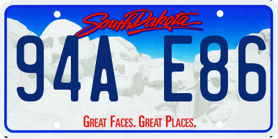 SD license plate 94AE86