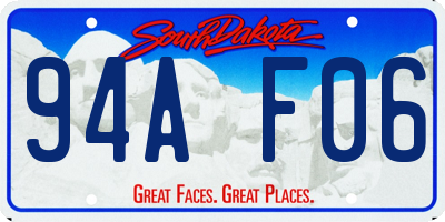SD license plate 94AF06