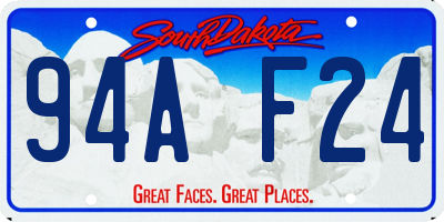 SD license plate 94AF24