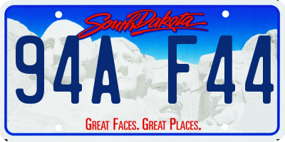 SD license plate 94AF44
