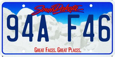 SD license plate 94AF46