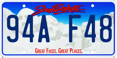 SD license plate 94AF48