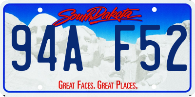 SD license plate 94AF52