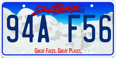 SD license plate 94AF56