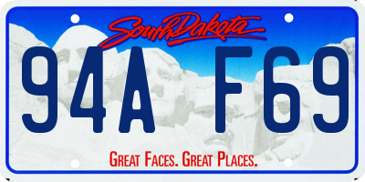 SD license plate 94AF69