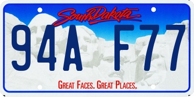 SD license plate 94AF77