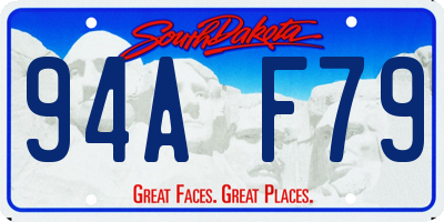SD license plate 94AF79