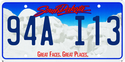 SD license plate 94AI13
