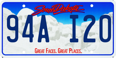 SD license plate 94AI20