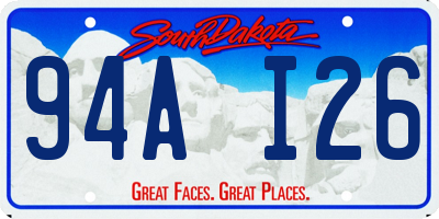 SD license plate 94AI26