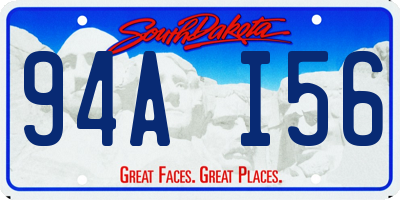 SD license plate 94AI56