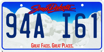 SD license plate 94AI61