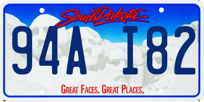 SD license plate 94AI82