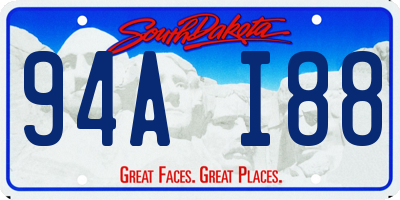 SD license plate 94AI88