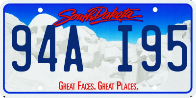SD license plate 94AI95