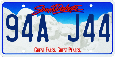 SD license plate 94AJ44