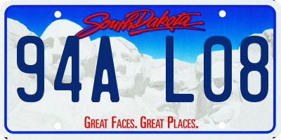 SD license plate 94AL08