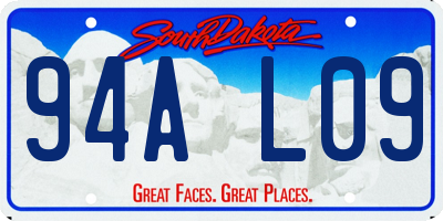 SD license plate 94AL09