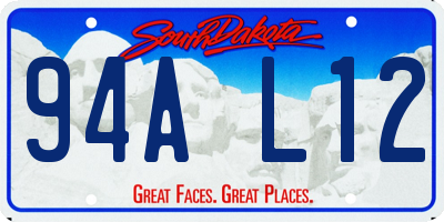 SD license plate 94AL12