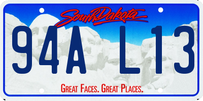 SD license plate 94AL13