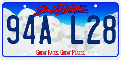 SD license plate 94AL28
