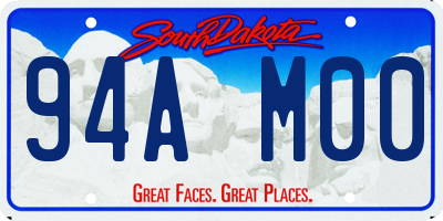 SD license plate 94AM00