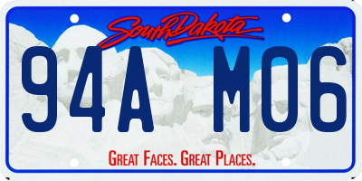SD license plate 94AM06