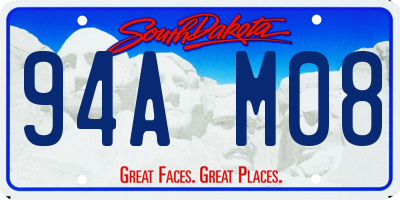SD license plate 94AM08