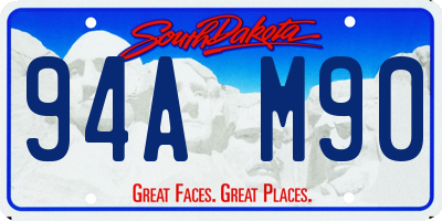 SD license plate 94AM90