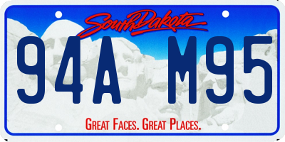 SD license plate 94AM95