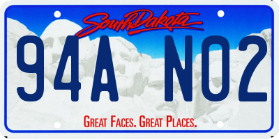 SD license plate 94AN02