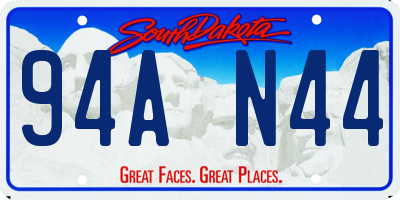 SD license plate 94AN44