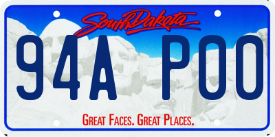 SD license plate 94AP00