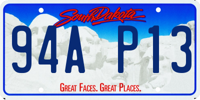 SD license plate 94AP13