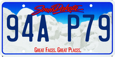 SD license plate 94AP79