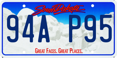 SD license plate 94AP95