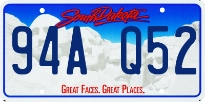 SD license plate 94AQ52