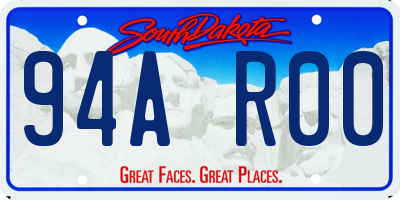 SD license plate 94AR00