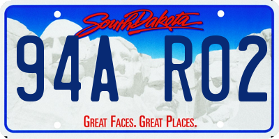 SD license plate 94AR02