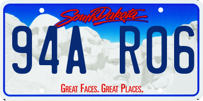 SD license plate 94AR06