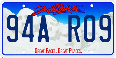 SD license plate 94AR09