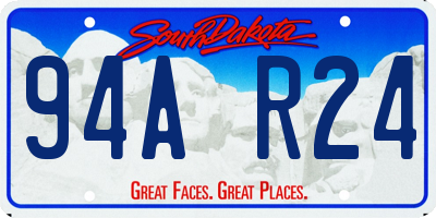 SD license plate 94AR24