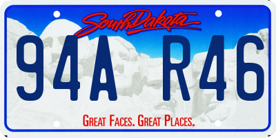 SD license plate 94AR46